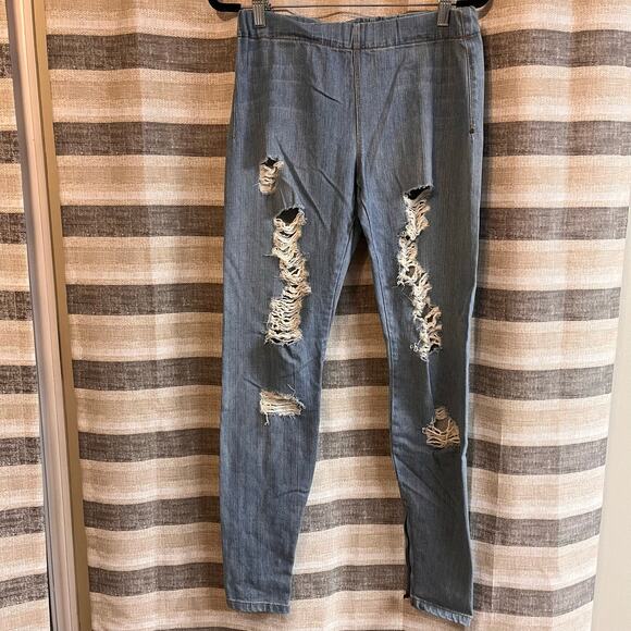 Joe’s Jeans Light Wash Distressed “The Legging” Fit Jeans Size Medium‎ - Picture 1 of 9